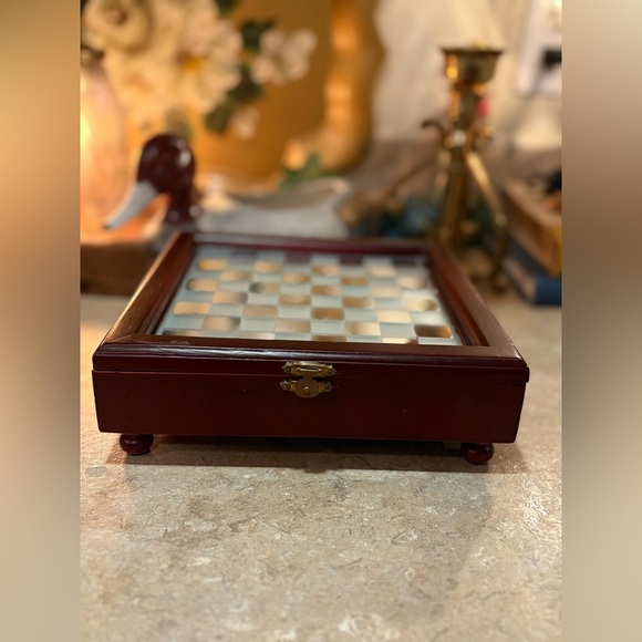 Elegant Brown and Silver Chessboard Frame - Picture 2 of 9